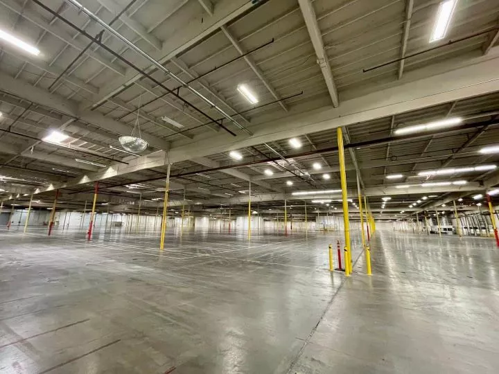 Empty large warehouse