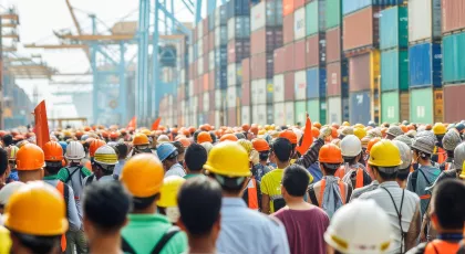 Strike at the port