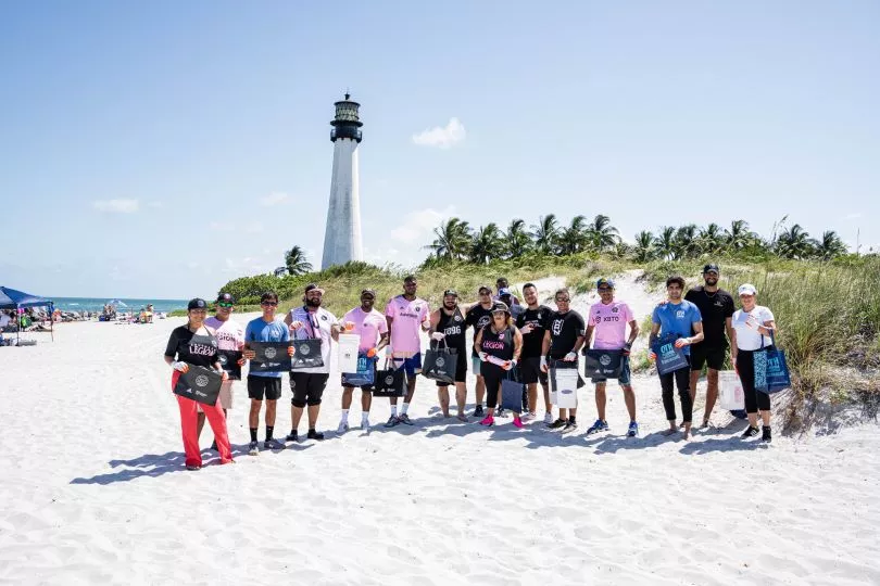 Group of people on a beach