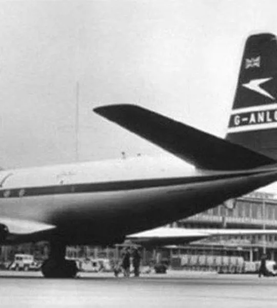 Black and white visual of an airplane