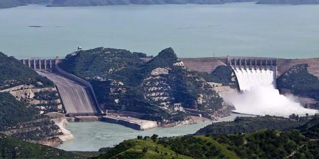 Image of the Tarbela hydropower plant